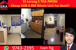 Blk 55 Lorong 5 Toa Payoh (Toa Payoh), HDB 2 Rooms #132722172